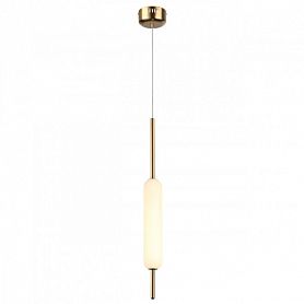 Подвесной светильник Odeon Light Reeds 4794/12L, арматура бронза, плафон стекло белое - фото 1