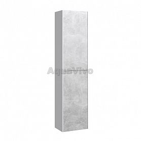 Шкаф-пенал Aqwella Mobi 35, цвет белый/бетон светлый - фото 1