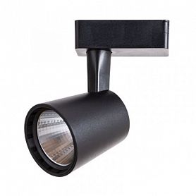 Трековый светильник Arte Lamp Atillo A2315PL-1BK, арматура черная, плафон металл черный, 8х9 см - фото 1