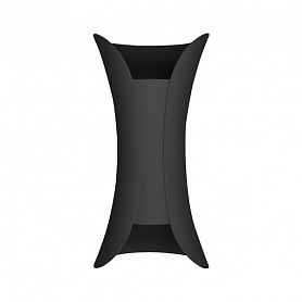 Настенный уличный светильник ST Luce Cosetto SL1584.411.02, арматура черная, плафон металл черный - фото 1