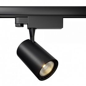 Трековый светильник Maytoni Technical Vuoro TR029-3-10W4K-B, арматура черная, плафон пластик черный - фото 1