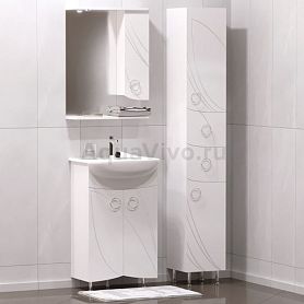 Мебель для ванной Corozo Ультра Флора 55, цвет белый - фото 1