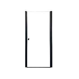 Душевая дверь Parly DE90B 90x185, стекло прозрачное, профиль черный - фото 1