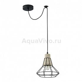 Подвесной светильник Maytoni Gosford T452-PL-01-GR, арматура цвет черный, плафон/абажур металл/цемент, цвет черный/серый - фото 1