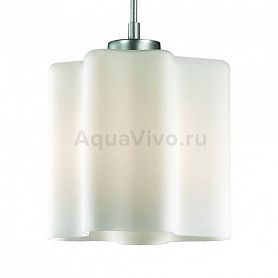 Подвесной светильник ST Luce Onde SL116.503.01, арматура металл, цвет серебро, плафон стекло, цвет белый - фото 1