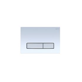 Кнопка смыва Акватек Slim KDI-0000030 для унитаза, цвет белый глянец / хром - фото 1