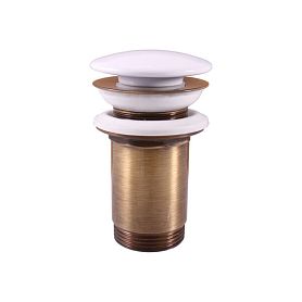 Донный клапан Rav Slezak MD0485SM для раковины, Click-Clack, цвет бронза - фото 1