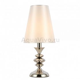 Прикроватная лампа ST Luce Rionfo SL1137.104.01, арматура металл, цвет никель, плафон текстиль, цвет белый - фото 1