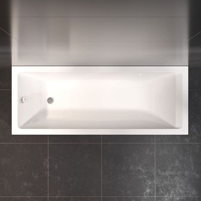 Акриловая ванна AM.PM Gem 180x70, без опор и экранов, цвет белый