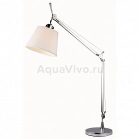 Настольная лампа ST Luce Reduzion SL464.104.01, арматура металл, цвет хром, плафон текстиль, цвет белый - фото 1
