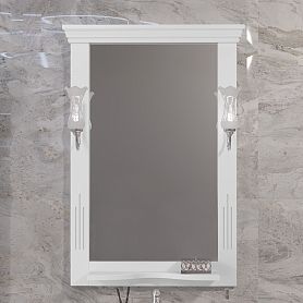 Зеркало Опадирис Риспекто 65x100, цвет белый матовый - фото 1