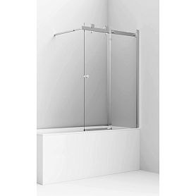 Шторка на ванну Ambassador Bath Screens 16041116 100x140, стекло прозрачное, профиль хром - фото 1