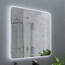 Зеркало Grossman Elegans Norma 90x80, с подсветкой, диммером и функцией антизапотевания - фото 1