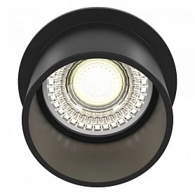 Встраиваемый светильник Maytoni Technical Reif DL050-01B, арматура черная, плафон металл черный - фото 1