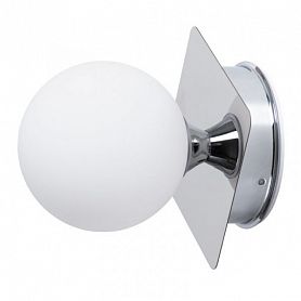 Настенный светильник Arte Lamp Aqua-Bolla A5663AP-1CC, арматура хром, плафон стекло белое, 10х14 см - фото 1