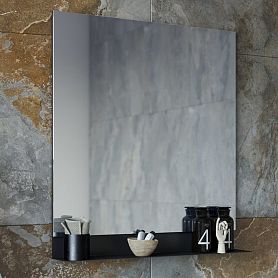 Зеркало Sanflor Тайлер 70x80, цвет черный муар - фото 1