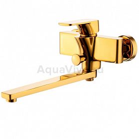 Смеситель D&K Berlin Tourto DA1433303 для ванны с душем, цвет золото - фото 1
