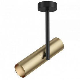 Потолочный светильник Maytoni Technical Elti C020CL-01GB, арматура черная, плафон металл золото - фото 1