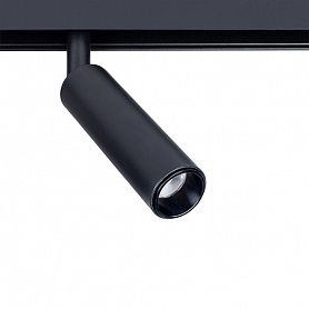 Трековый светильник Arte Lamp Linea A4630PL-1BK, арматура черная, плафон металл черный, 13х3 см - фото 1