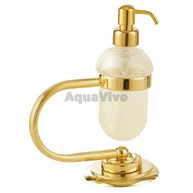 Дозатор Boheme Murano 10909-G для жидкого мыла с подставкой, цвет золото - фото 1