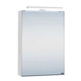 Шкаф-зеркало Санта Стандарт 50, с подсветкой, цвет белый - фото 1