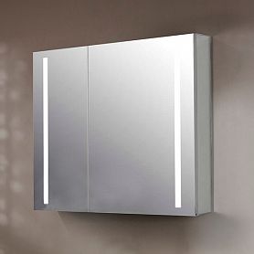 Шкаф-зеркало Esbano ES-2404 80x70, LED-подсветка, увеличение, розетка, инфракрасный выключатель - фото 1