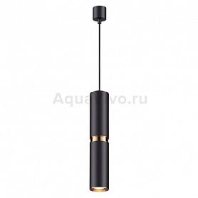 Подвесной светильник Odeon Light Afra 4742/5L, арматура черная, плафон металл черный / золото, 7х189 см  - фото 1