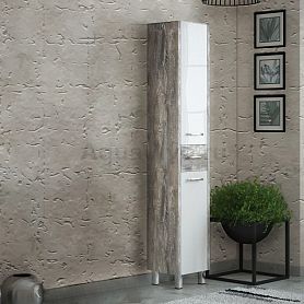 Шкаф-пенал Corozo Верона 35, цвет белый / антик - фото 1