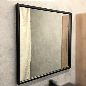 Зеркало Comforty Бредфорд 75x80, цвет черный - фото 1