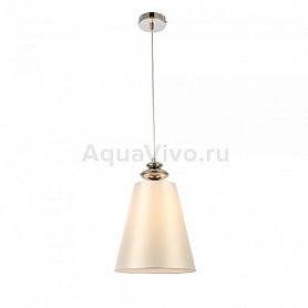 Подвесной светильник ST Luce Rionfo SL1137.103.01, арматура металл, цвет никель, плафон текстиль, цвет белый - фото 1