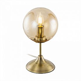 Настольная лампа Citilux Томми CL102813, арматура бронза, плафон стекло бежевое, 15х15 см - фото 1