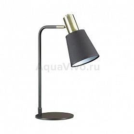 Интерьерная настольная лампа Lumion Marcus 3638/1T, арматура цвет бронза/черный, плафон/абажур ткань, цвет черный - фото 1