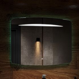 Зеркало Art & Max Gina 100x70, с подсветкой и диммером, функцией антизапотевания - фото 1