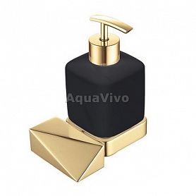 Дозатор Boheme New Venturo 10317-G-B для жидкого мыла, цвет золото / черный - фото 1