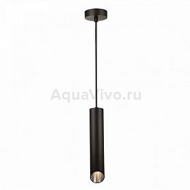 Подвесной светильник Maytoni Vela P027PL-01B, арматура цвет черный, плафон/абажур металл, цвет черный/серый - фото 1