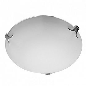 Настенно-потолочный светильник Arte Lamp Plain A3720PL-1CC, арматура цвет хром, плафон/абажур стекло, цвет белый - фото 1