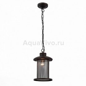 Уличный подвесной светильник ST Luce Lastero SL080.403.01, арматура металл, цвет ккоричневый, плафон стекло, металл, цвет прозрачный, коричневый - фото 1