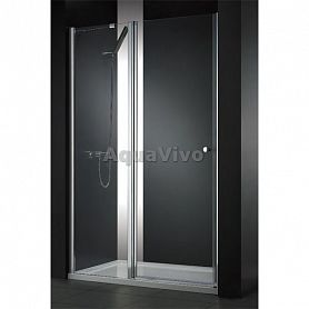 Душевая дверь Cezares ELENA-W-B-12-60/40-P-Cr-L 100, стекло punto, профиль хром, левая - фото 1
