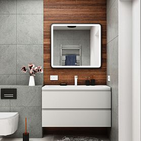 Мебель для ванной Art & Max Bianchi 100 подвесная, цвет белый матовый  - фото 1