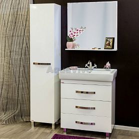 Мебель для ванной Sanflor Одри 70/2, напольная, цвет белый - фото 1