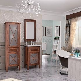 Мебель для ванной Опадирис Палермо 50 правая, цвет светлый орех - фото 1