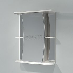 Шкаф-зеркало Какса-А Парус 55, цвет белый - фото 1