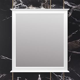 Зеркало Опадирис Кантара 85x95, цвет белый матовый - фото 1