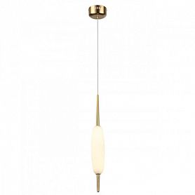 Подвесной светильник Odeon Light Spindle 4792/12L, арматура бронза, плафон стекло белое - фото 1