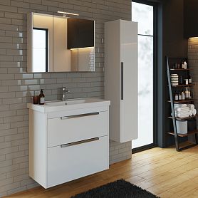 Мебель для ванной Dreja Prime 90, с 2 ящиками, цвет белый глянец - фото 1