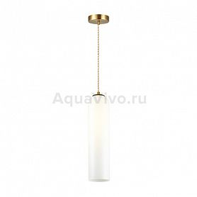 Подвесной светильник Odeon Light Vosti 4642/1, арматура золото, плафон стекло белое, 10х10 см - фото 1