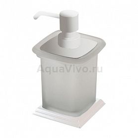 Дозатор Art & Max Zoe AM-G-6832D-Bi для жидкого мыла, настольный, цвет белый - фото 1