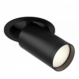Встраиваемый светильник Maytoni Technical Focus S C048CL-U-1B, арматура черная, плафон металл черный - фото 1