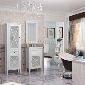 Мебель для ванной Опадирис Палермо 50 правая, цвет белый матовый - фото 1