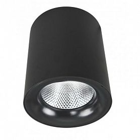 Точечный светильник Arte Lamp Facile A5112PL-1BK, арматура черная, плафон металл черный, 8х8 см - фото 1